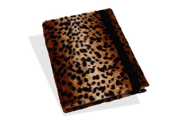 BIZBOOX® Leoparden Fellimitat dunkel DIN A5