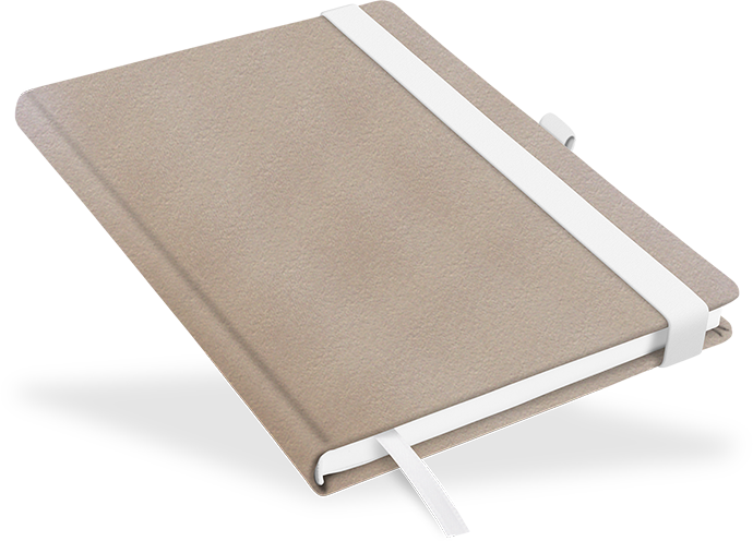 "Recycling-Leder Beige" - DIN A5 "Recycling-Leder Beige" - DIN A5