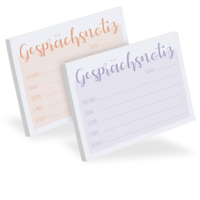 Marthiesens® Haftnotiz "Gesprächsnotiz" 2-er Set