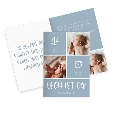 Geburts-Klappkarte DIN A6 "It's a Boy!"