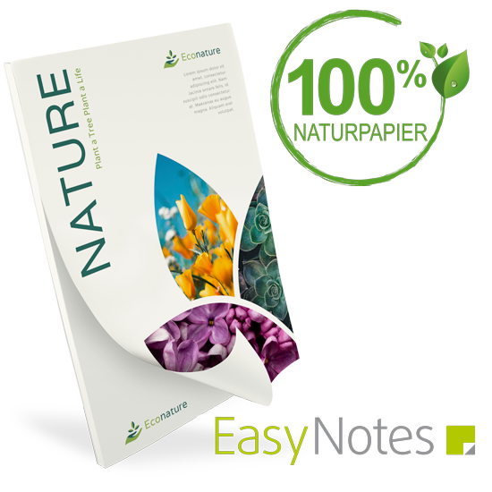 1002040009 Notizblock DIN A4 Naturpapier mit Umschlag Notizblock DIN A4 Naturpapier mit Umschlag