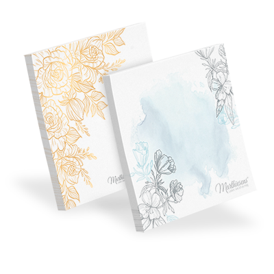 1301070007 Marthiesens® Haftnotiz  2-er Set "Flowers" Marthiesens® Haftnotiz  2-er Set "Flowers"