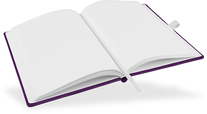 "Imperial Lila" - DIN A5 mit deinem Umschlagdesign "Imperial Lila" - DIN A5 mit deinem Umschlagdesign