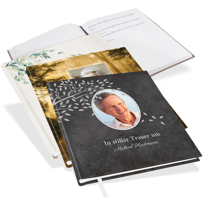 KB-21208 Personalisiertes Kondolenzbuch Personalisiertes Kondolenzbuch