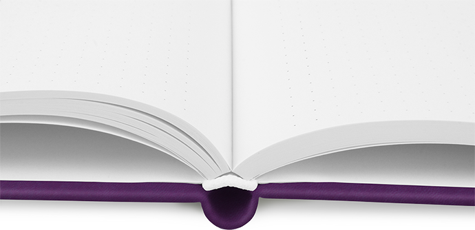 "Imperial Lila" - DIN A5 mit deinem Umschlagdesign "Imperial Lila" - DIN A5 mit deinem Umschlagdesign