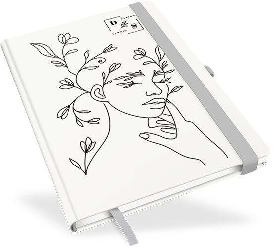 177239N "Nappa weiss" - Large mit deinem Umschlagdesign "Nappa weiss" - Large mit deinem Umschlagdesign